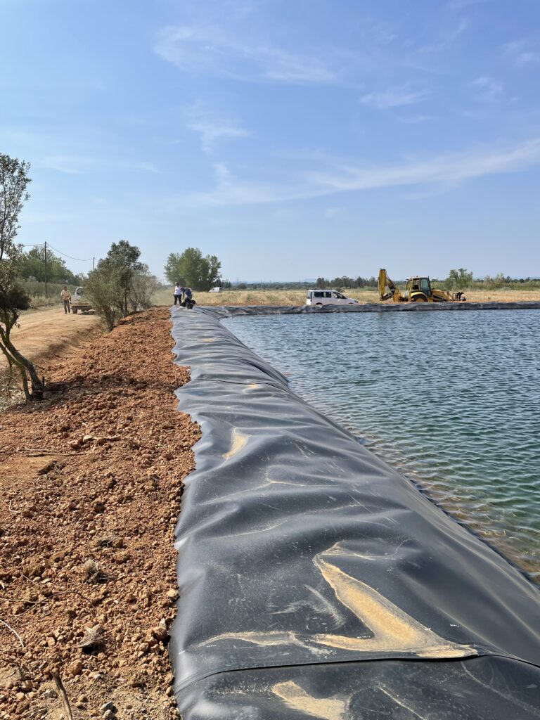 irrigation pond spelled drought